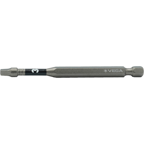 Embout pour outils &eacute;lectriques Impactech, Carr&eacute;e, Embout #3, Prise 1/4", Longueur 6" Equipex