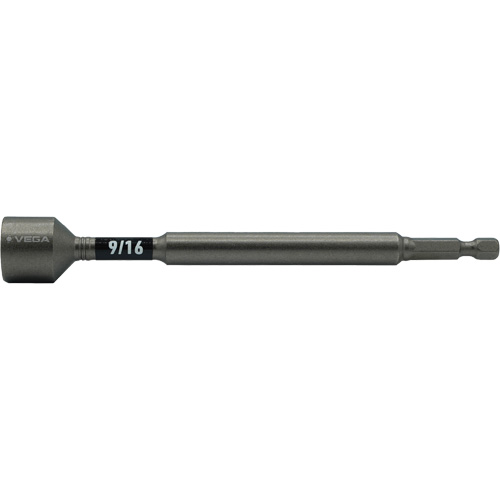 Impactech&reg; Nut Driver, 9/16" Tip, 1/4" Drive, 6" L, Magnetic Equipex
