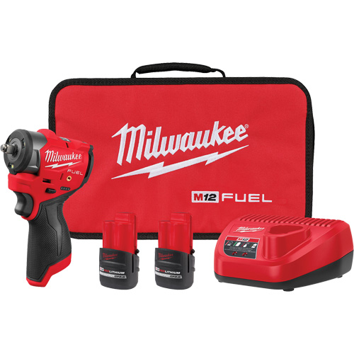 Ensemble de cl&eacute; &agrave; chocs sous-compacte M12 FUEL avec anneau de friction, 12 V, Mandrin 3/8" Equipex