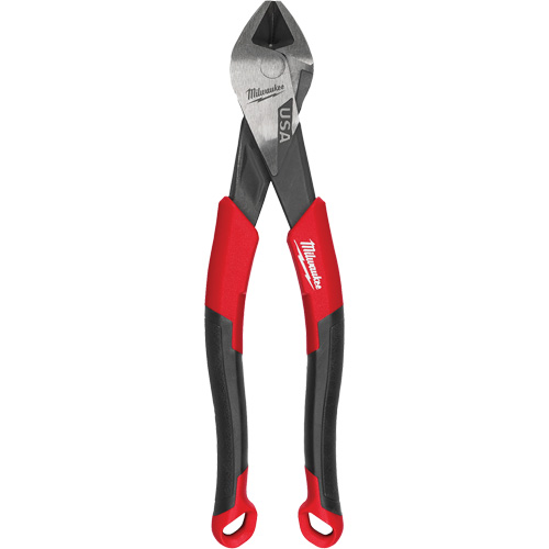 Pinces coupantes diagonales &agrave; prise confortable avec t&ecirc;te angulaire, 8" lo Equipex