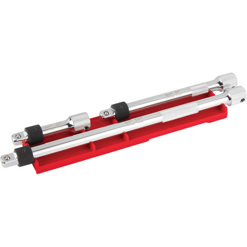 Locking Extension Set, 3/8" Drive, Chrome Finish, 3 Pcs Equipex