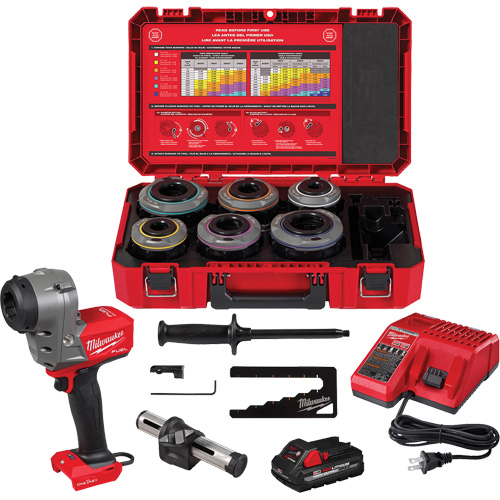 M18 FUEL Covered Conductor Cable Stripper Kit with Adjustable Bushings Equipex