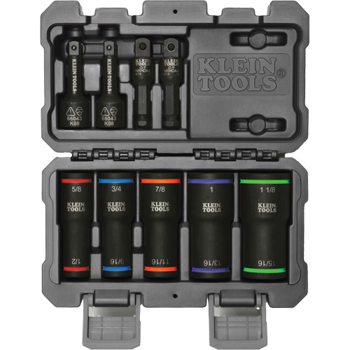 2-in-1 Impact Flip Socket Set, 5 Pcs, Impact Equipex