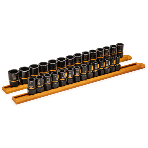 Bolt Biter Extraction Socket Set, 28 Pcs, Impact, 1/4"/3/8" Drive Size Equipex