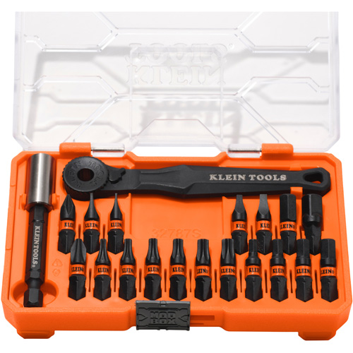 ProFlex Micro Ratchet Impact-Rated Bit Set, 20 Pcs, 1/4" Drive Size Equipex
