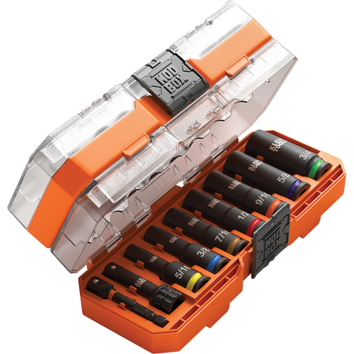 Jeu de douilles KNECT, 9 Mcx, Chocs, Prise de 3/8", Profond Equipex