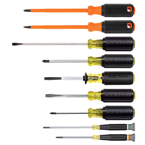 Electrician Screwdriver Set, 9 Pcs. Equipex