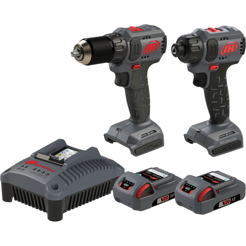 Ensemble d'outils compacts sans fil perceuse & tournevis, Lithium-ion, 20 V Equipex
