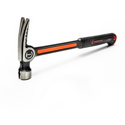 Smooth-Face Framing Hammer, 22 oz., Solid Steel Handle, 16" L Equipex