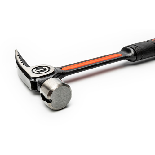 Smooth-Face Framing Hammer, 22 oz., Solid Steel Handle, 16" L Equipex