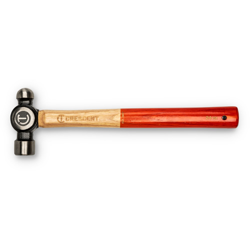 Marteau &agrave; panne ronde, Poids de la t&ecirc;te 24 oz, Face Poli, Prise Bois Equipex