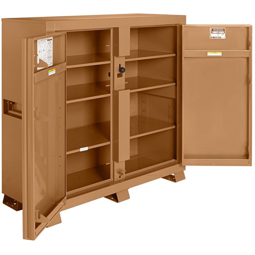 Armoire de chantier mod&egrave;le 109 avec cadenas, Acier, 47,5 pi³, Havane Equipex