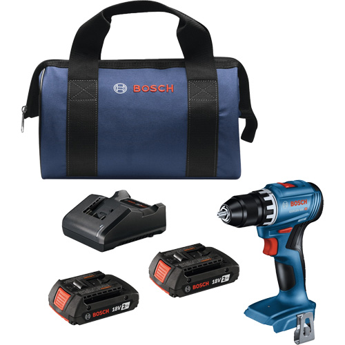 Trousse perceuse-visseuse compacte sans balais, Lithium-ion, 18 V, Mandrin 1/2", Couple 400 lb-po Equipex