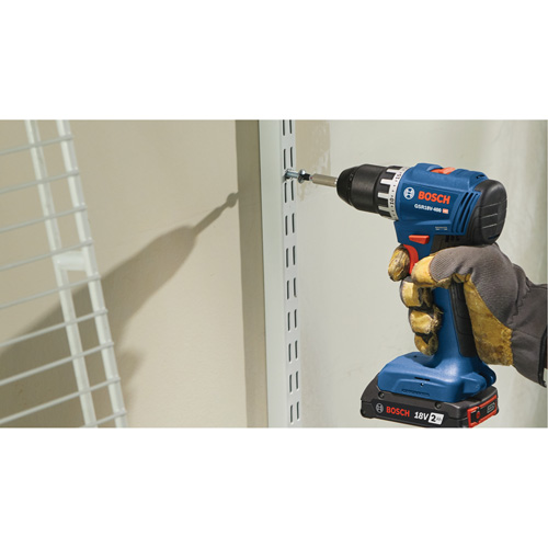 Trousse perceuse-visseuse compacte sans balais, Lithium-ion, 18 V, Mandrin 1/2", Couple 400 lb-po Equipex