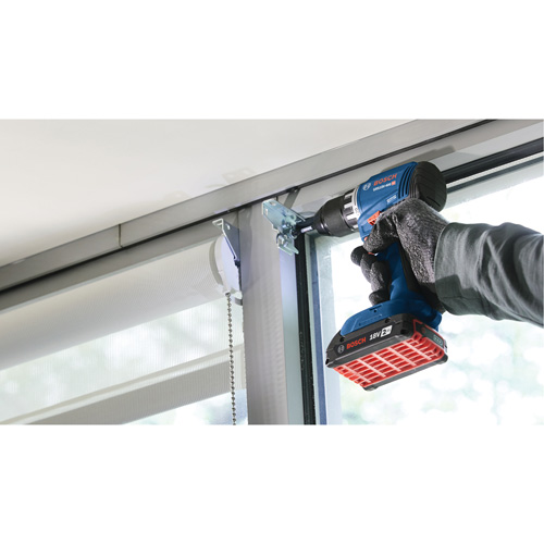 Trousse perceuse-visseuse compacte sans balais, Lithium-ion, 18 V, Mandrin 1/2", Couple 400 lb-po Equipex