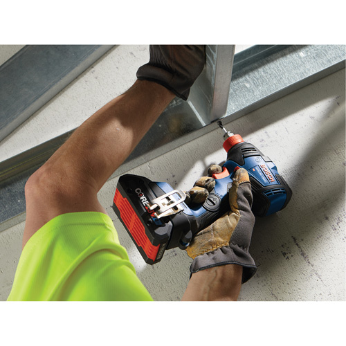 Ensemble visseuse/cl&eacute; &agrave; chocs 2-en-1 pour embouts et douilles, 1/2", 1800 lb-po Couple max., 18 V, Lithium-ion Equipex