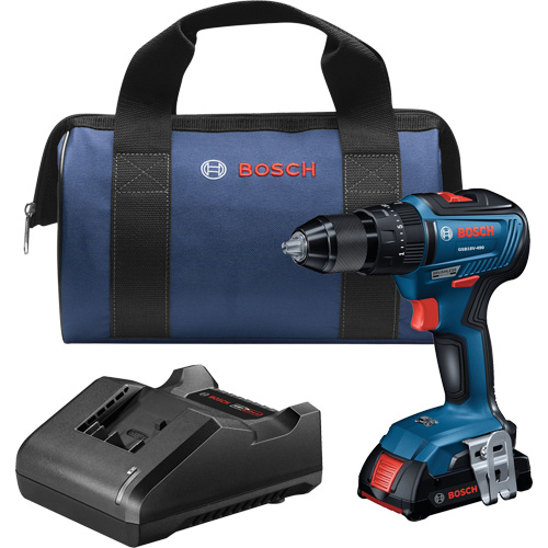 EC Brushless 1/2 In. Hammer Drill/Driver Kit, 1/2" Chuck, 18 V Equipex