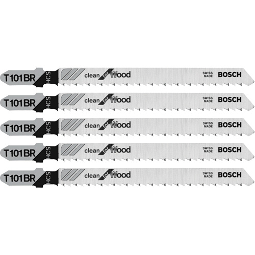 Lame de scie sauteuse Basic for Wood, Tige en T, 4" lo, 10 dents par pouce Equipex