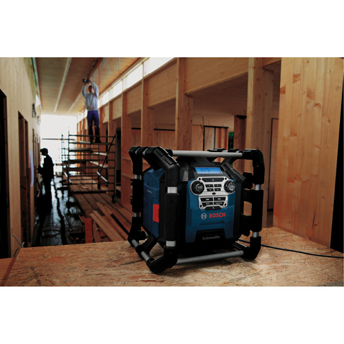 Jobsite Radio with Bluetooth&reg; 5.0 & Power Station, Lithium-Ion, 18 V Equipex