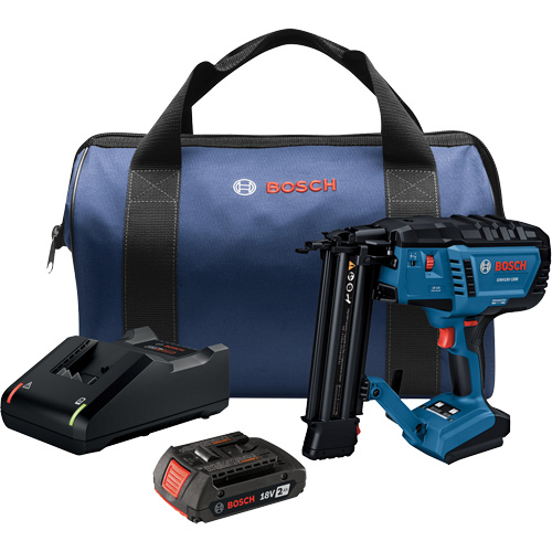 Brushless 18-Gauge Brad Nailer Kit with Standard Power Battery, 18 V, Lithium-Ion Equipex
