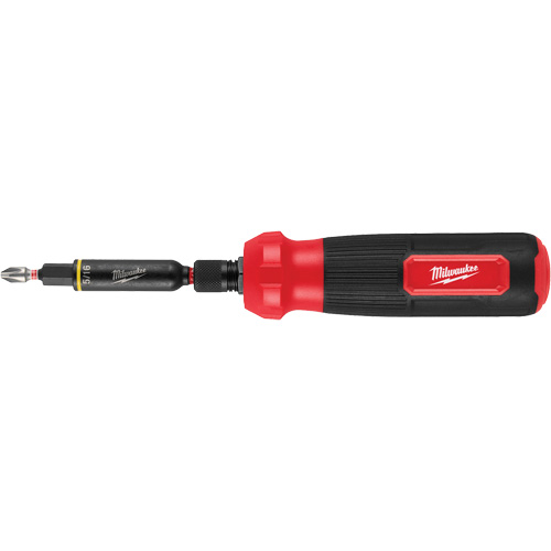 Tournevis multi-usage 8-en-1 avec embouts et tourne-&eacute;crous &agrave; chocs SHOCKWAVE, 8-1/3" lo, Prise Coussin&eacute;e Equipex