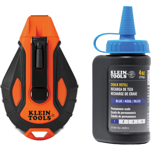 Smooth Retractable Chalk Reel with Chalk Refill Equipex