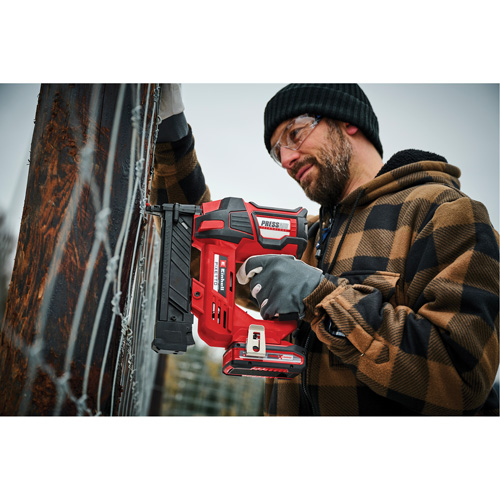 18V Cordless Narrow Crown Stapler (Tool Only), 1/4" Staples Equipex