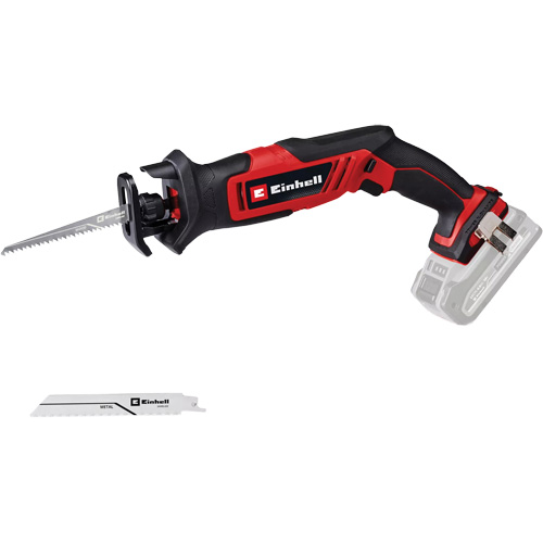 Scie alternative compacte &agrave; une main sans fil (outil seulement), 18 V, Lithium-ion Bloc-pile, 0-3000 coups/min Equipex