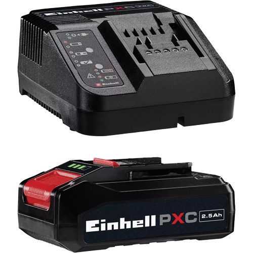 PXC Battery & Charger Starter Kit, Lithium-Ion, 18 V, 2.5 Ah Equipex
