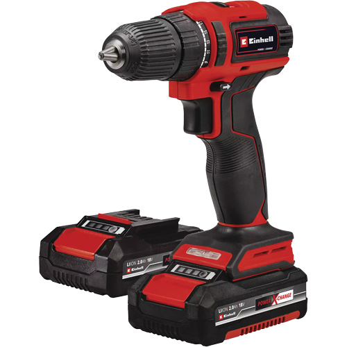 Ensemble perceuse sans fil, Lithium-ion, 18 V, Mandrin 3/8", Couple 354 lb-po Equipex