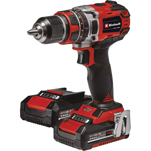Ensemble perceuse &agrave; percussion professionnelle sans fil, Mandrin 1/2", 18 V Equipex