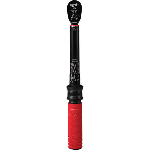 Torque Wrench, Click, 1/4" Square Drive, 4.5 - 22.6 N.m/40 - 200 in-lbs Equipex