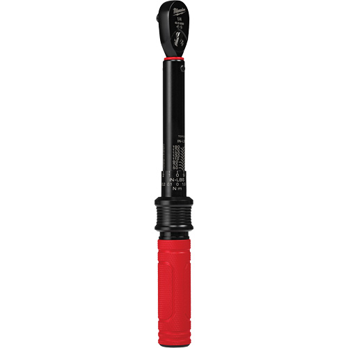 Torque Wrench, Click, 1/4" Square Drive, 4.5 - 22.6 N.m/40 - 200 in-lbs Equipex