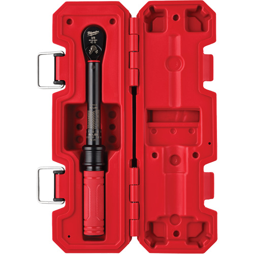 Torque Wrench, Click, 3/8" Square Drive, 5.6 - 28.2 N.m/50 - 250 in-lbs Equipex