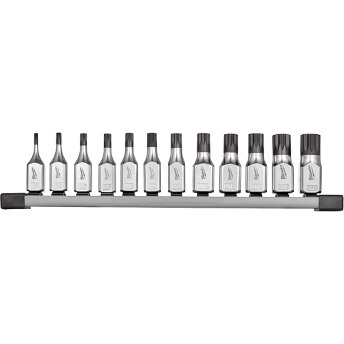 Bit Socket Set with FOUR FLAT sides, Triple Square, 3/8" Drive, 12 Pcs Equipex