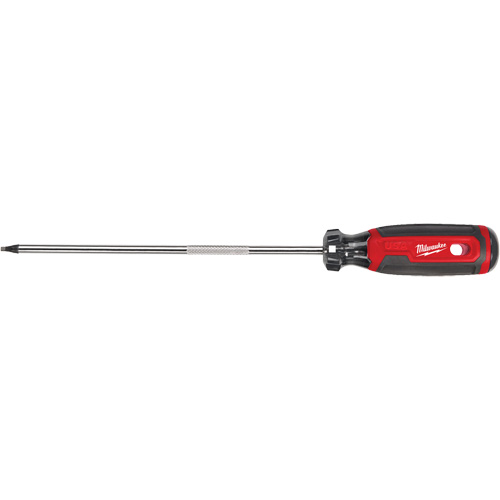 Square Screwdriver, #2 Tip, 12-7/10" L, Cushion Grip Handle Equipex