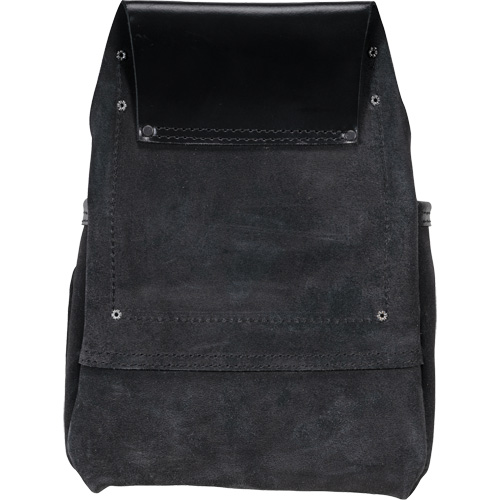 Sac robuste Phantom pour clous et outils, Cuir, 10 pochettes, Noir Equipex