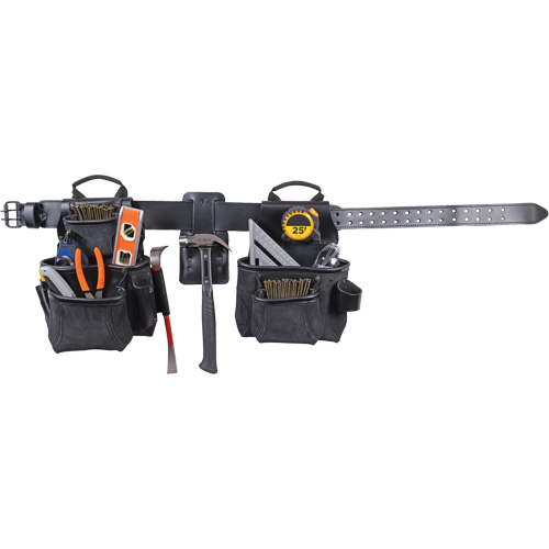 Ensemble de tabliers robustes Phantom 4 morceaux, Cuir, Noir Equipex