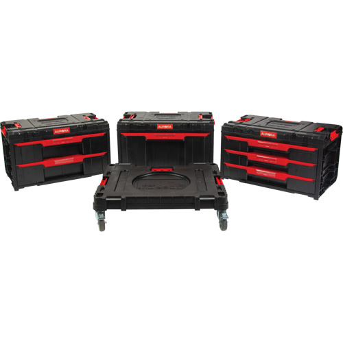 4-Piece Arx&reg; Dolly with Swivel Casters Set, 23-1/10" x 15" x 22-1/2", Black Equipex