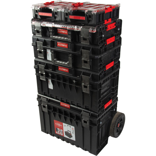 Ensemble de d&eacute;part roulant de coffres &agrave; outils Arx de 5 morceaux, 25-1/5" x 19" x 54-3/5", Noir Equipex