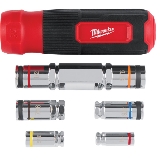 7-in-1 HOLLOWCORE Multi-Nut Driver, 9-9/100" L, Magnetic Equipex