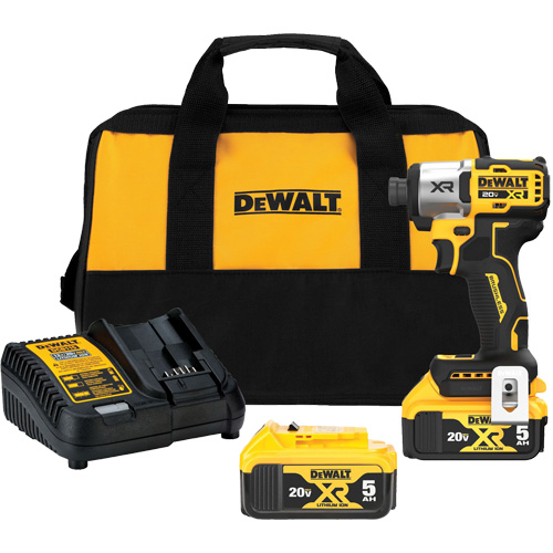 MAX* XR&reg; 3-Speed Impact Driver Kit, 1/4", 1825 in-lbs Max. Torque, 20 V, Lithium-Ion Equipex