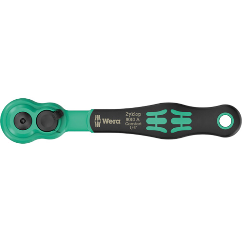 Cl&eacute; &agrave; cliquet Zyklop Comfort avec levier dinversion, Prise de 1/4", Poign&eacute;e Ergonomique Equipex
