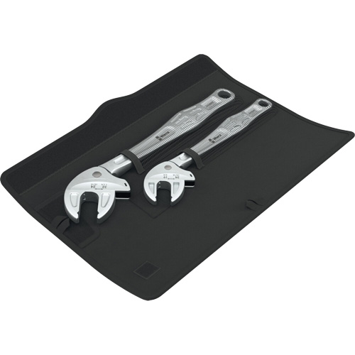 Joker 2 Self-Setting Spanner Set, Adjustable, 2 Pieces, Imperial and Metric Equipex