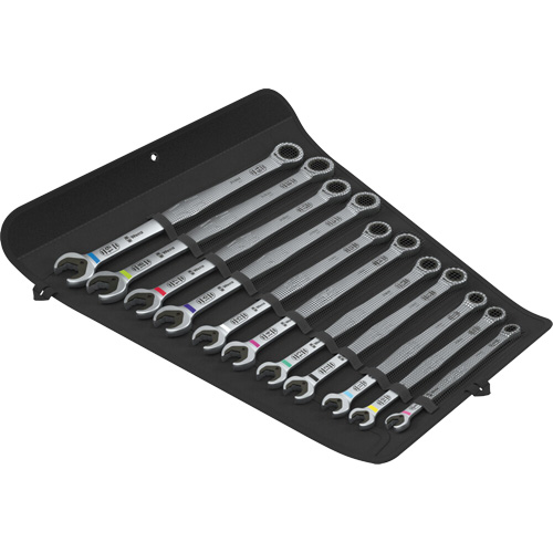 Joker 11 Spanner Set, Ratcheting Combination, 11 Pieces Equipex