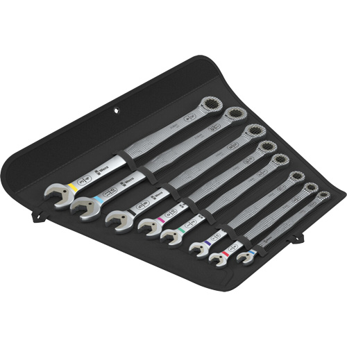 Joker 8 Spanner Set, Ratcheting Combination, 8 Pieces, Imperial Equipex