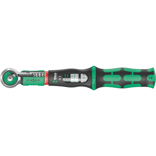 Safe-Torque A 1 Torque Wrench, Click, 1/4" Square Drive, 2 - 9 lbf. Ft Equipex