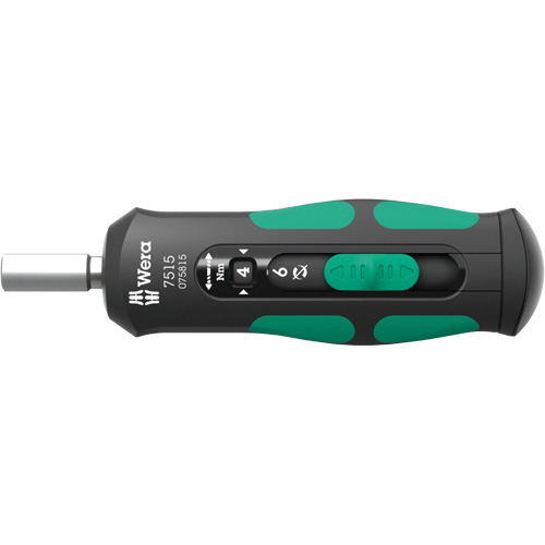 Tournevis dynamom&eacute;trique &agrave; couple s&eacute;curis&eacute; et vitesse rapide Kraftform, Gamme de couple 2 - 6 Nm, 5-4/5" Longueur Equipex