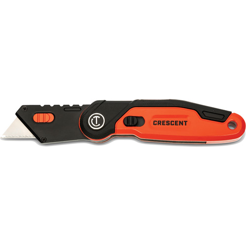 Couteau utilitaire pliant, 1" lame, lame en Acier, poign&eacute;e en Aluminium Equipex