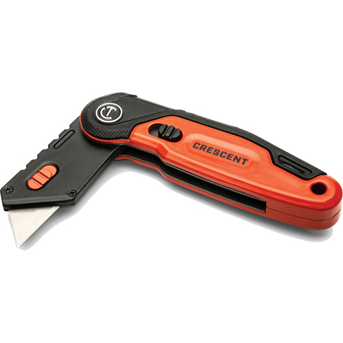 Couteau utilitaire pliant, 1" lame, lame en Acier, poign&eacute;e en Aluminium Equipex